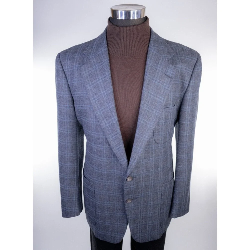 Joseph Abboud NORDSTROM Sport Coat Blazer Sz 43R Silk-Wool Two Button Jacket